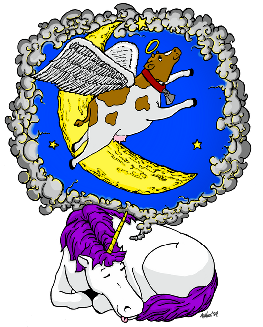 Bovine Dreams Short Sleeve T-Shirt, Adult Sizes 2X-3X-4X-5X