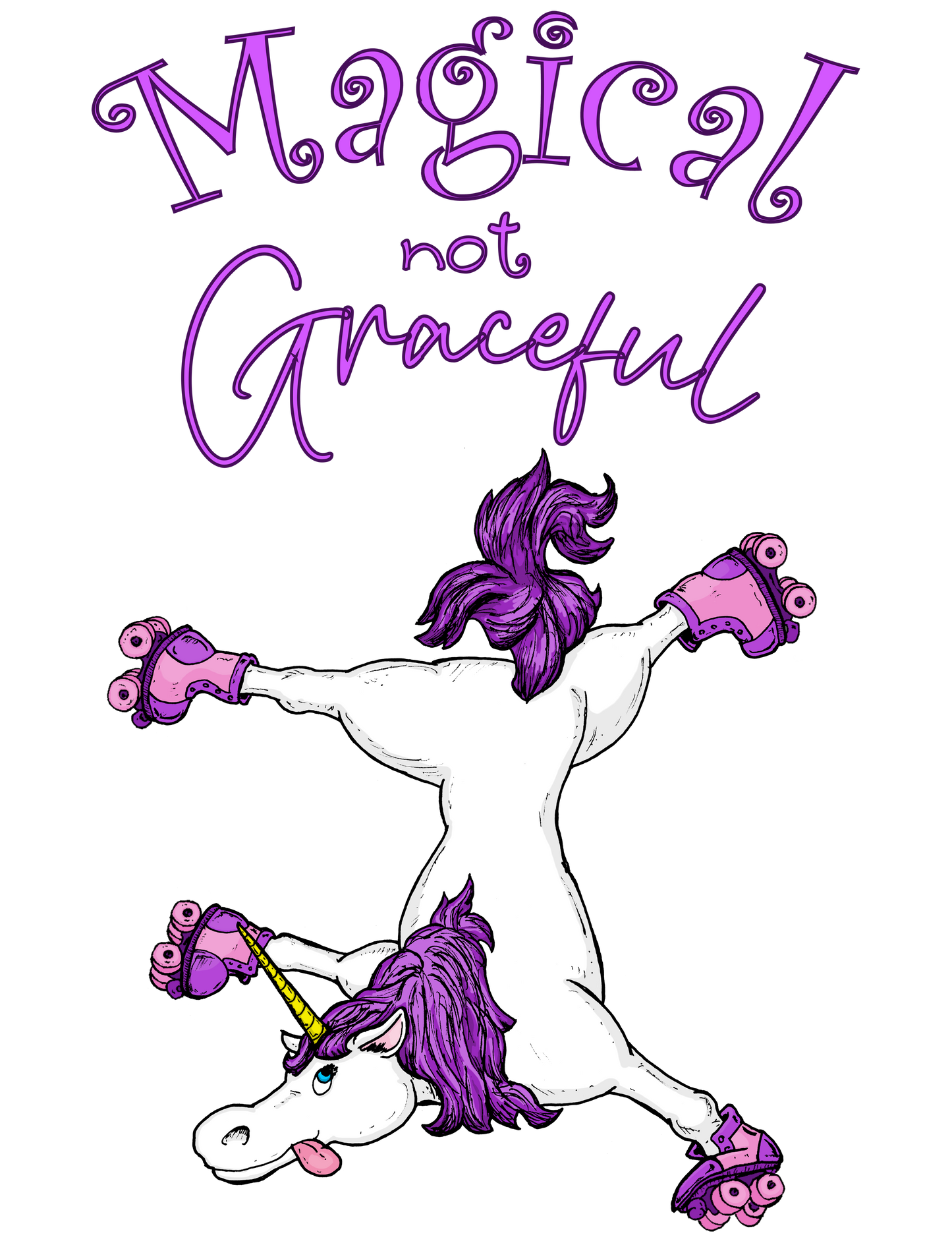 Magical not Graceful Short Sleeve T-Shirt, Adult Sizes 2X-3X-4X-5X